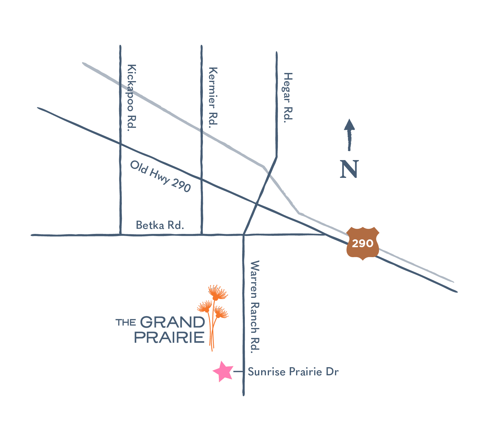 Map To The Grand Prairie