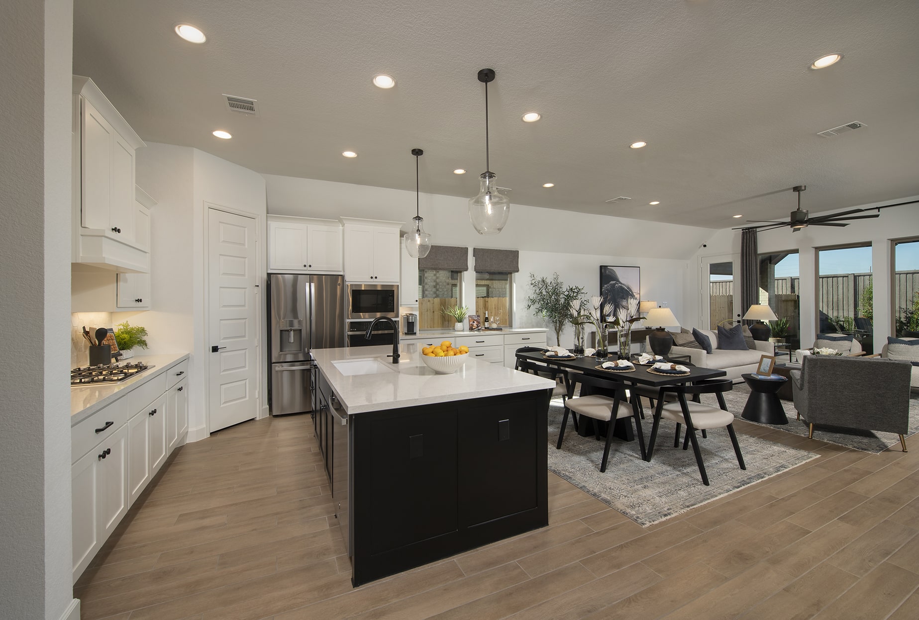 perry homes kitchen and dining room